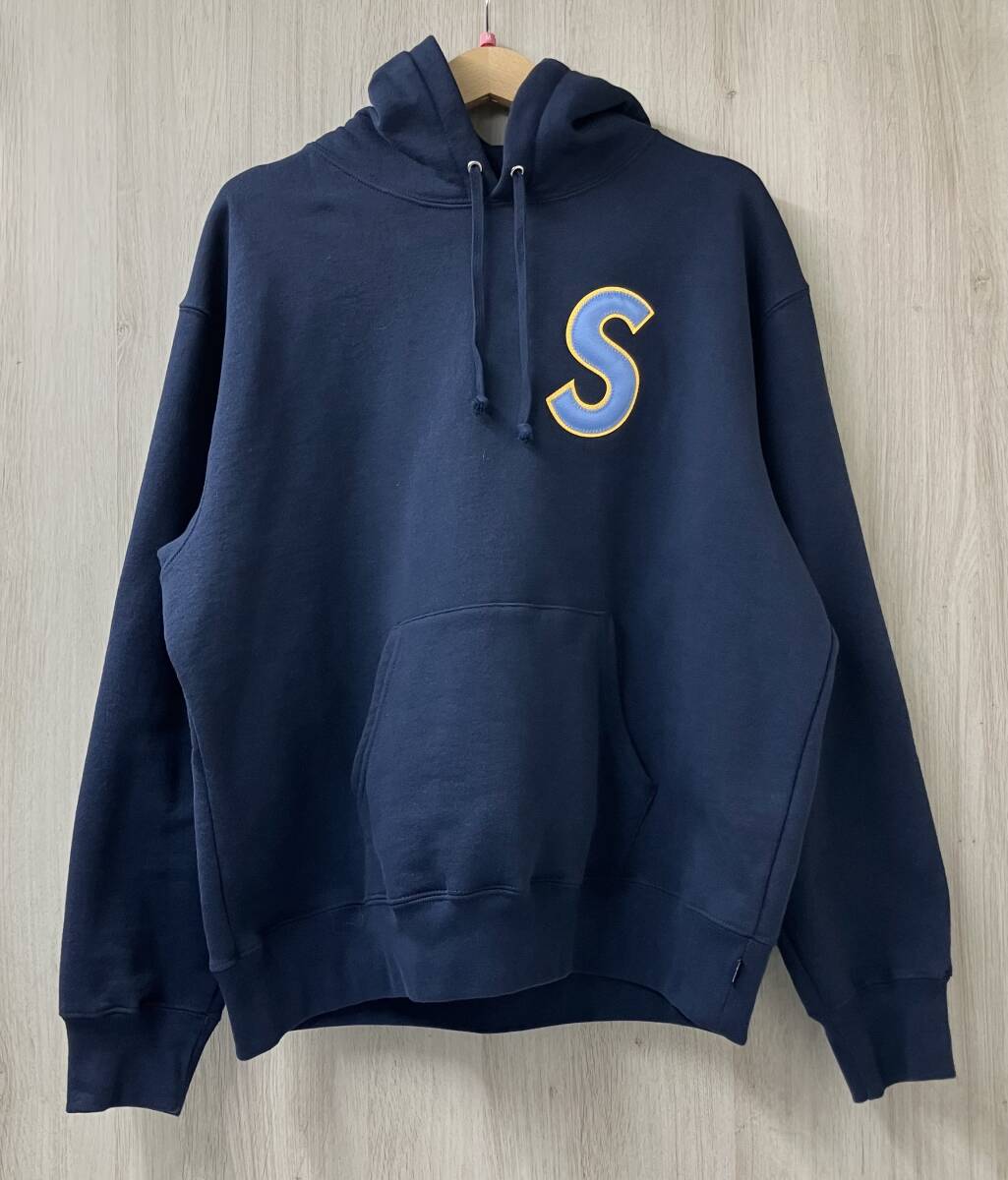 ネイビー Sロゴ パーカー L Supreme 新品 シュプリーム SUPREME S Logo Hooded Sweatshirt