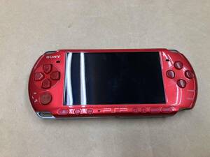 ジャンク PSP「プレイステーション・ポータブル」ラディアント・レッド(PSP3000RR)