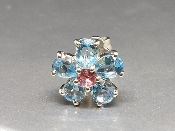 ポンテヴェキオ フラワー ダイヤ ピアス 0.53ct K18WG【21478