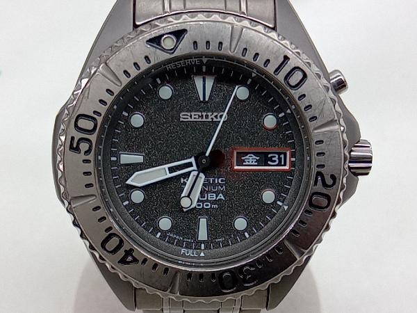Seiko Kinetic 5M63-0B40 Analog Automatic Men Watch Titanium