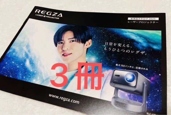 3冊★REGZA レグザ レーザープロジェクター 目黒蓮 カタログ リーフレット