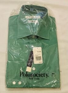 定価4900円 新品未使用品 タグ付 ポロソサエティニューヨーク polospciety 長袖ワイシャツ 袋入 長袖Yシャツ カッターシャツ 39-82