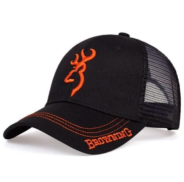 ブローニング スポーツシューティング キャップ Browning ハイパワー ブラック メッシュキャップ