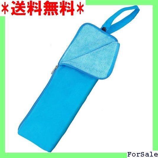 ☆人気商品 LEISURE CLUB 折りたたみ傘カバー 折り畳み 梅雨 雨の日用 梅雨対策 通勤 通学 34*12cm 青 7