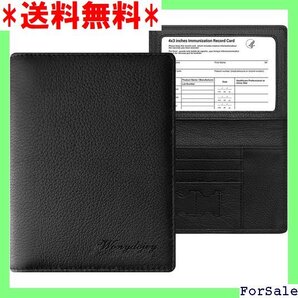 ☆人気商品 パスポートケース 本革 ホルダー ト ラベルウォレット 名刺 クレジットカード 航空券 エアチケット ブラック 42