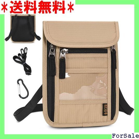 ☆人気商品 Ganve パスポートケース 首下げ スキミング防止 ダーバッグ 小さめ 登山 サコッシュ メンズ レディース 78