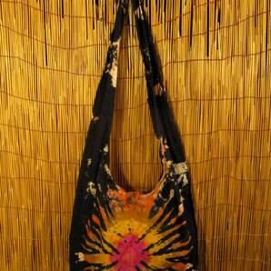 ⑤新品*男女兼用*コットン素材*タイダイ染め*ショルダーバッグ