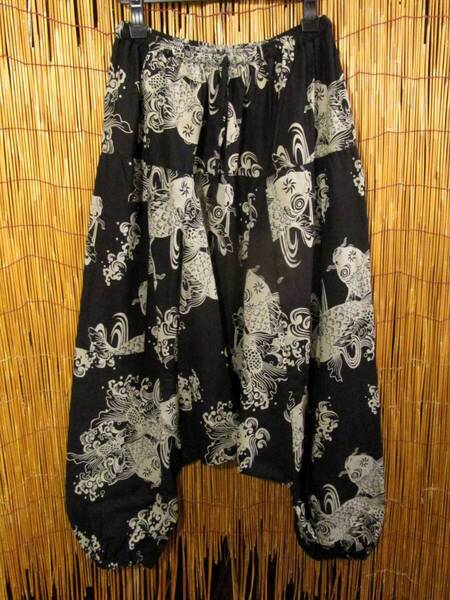 【SALE】④新品*男女兼用*コットン素材*和風プリント*ふんわり*サルエルパンツ