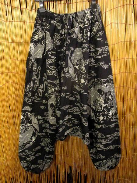 【SALE】⑤新品*男女兼用*コットン素材*和風プリント*ふんわり*サルエルパンツ