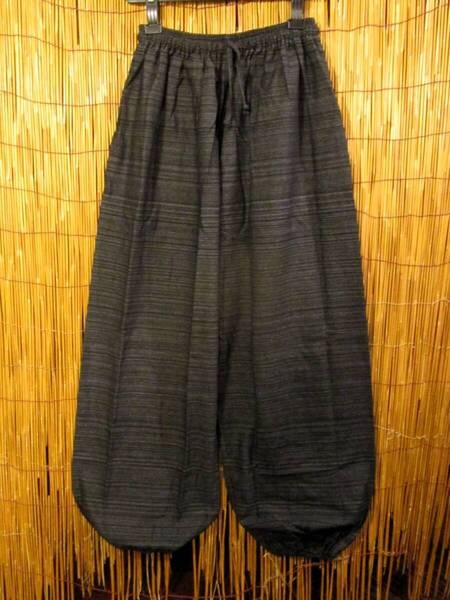 【SALE】①新品*男女兼用*コットン素材*二色の糸*シンプル*ふんわり*アラジンパンツ