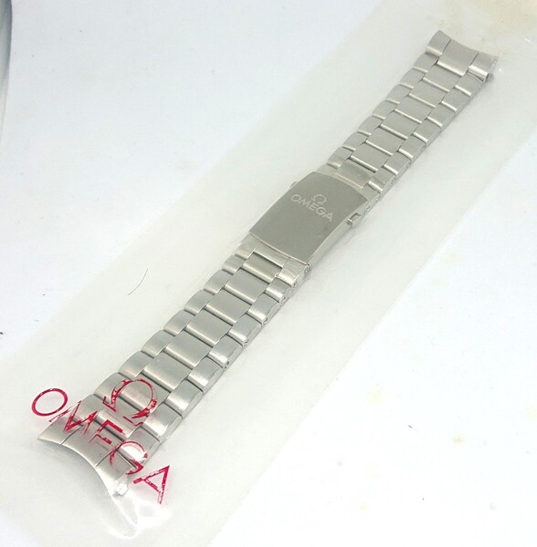 未開封 未使用 OMEGA オメガ 純正 ステンレス ベルト ブレス バックル付き 22mm 【OM026】