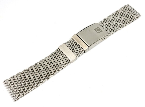 未使用 OMEGA オメガ 純正 ステンレス ベルト ブレス バックル付き 22mm 【OM024】