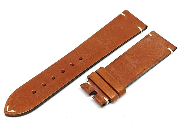 OMEGA オメガ 純正 レザーベルト 20mm ブラウン 未使用 【OM043】