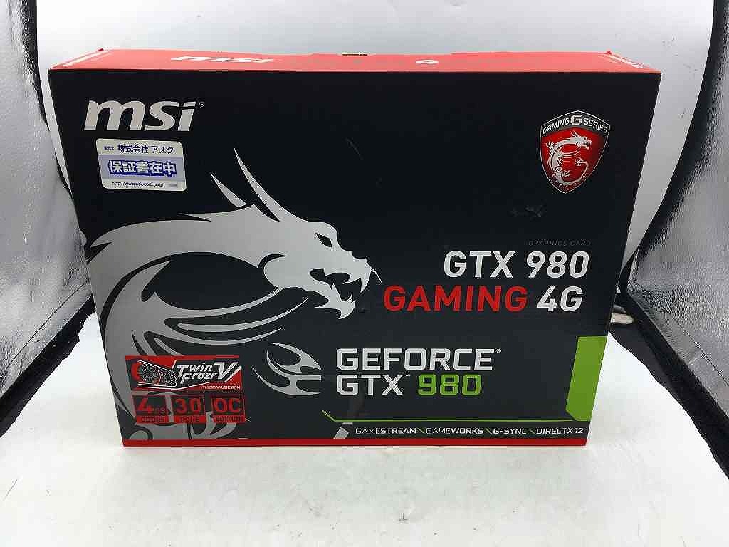 MSI GTX 980 GAMING 4G [PCIExp 4GB] オークション比較 - 価格.com