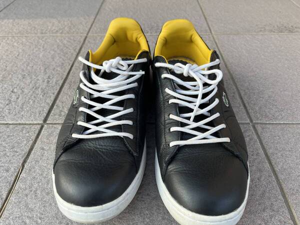 LACOSTE(ラコステ) レザー スニーカーUS10(28.0cm?)オマケでアディダススニーカー(27.5センチ)