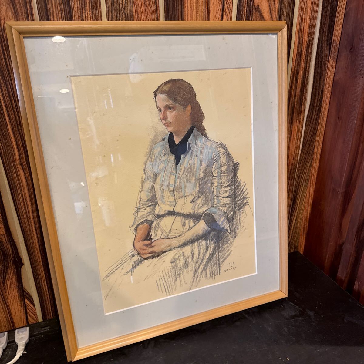【お1人様1点限り】 Yahoo!オークション -「小磯良平 デッサン」(絵画) (美術品)の 絵画