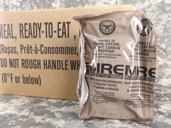 箱だし!2026年9月検品 MENU-21 MREレーション 米軍 ミリ飯 ミリメシ 戦闘糧食 非常食 備蓄 保存食 防災バッグ 車中泊 サバゲ キャンプ