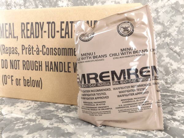箱だし!2026年9月検 MENU-1 MREレーション 米軍 ミリ飯 ミリメシ 戦闘糧食 非常食 備蓄 保存食 防災バッグ 車中泊 キャンプ アウトドア
