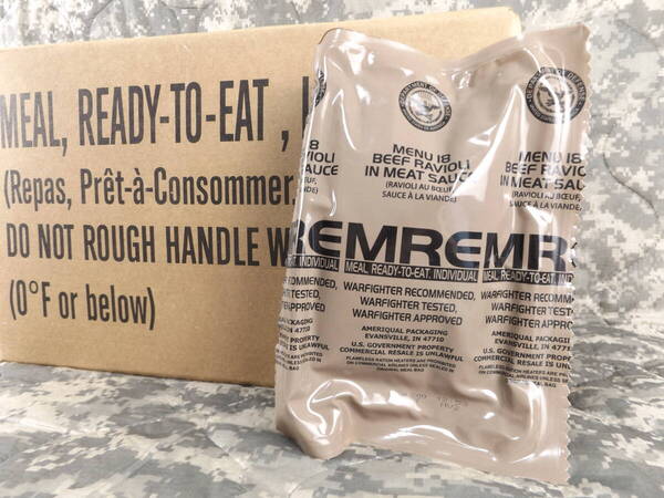 最新!2027年7月検 箱だし MREレーション MENU-18 米軍 ミリ飯 ミリメシ 戦闘糧食 非常食 備蓄 保存食 防災バッグ 車中泊 サバゲ キャンプ