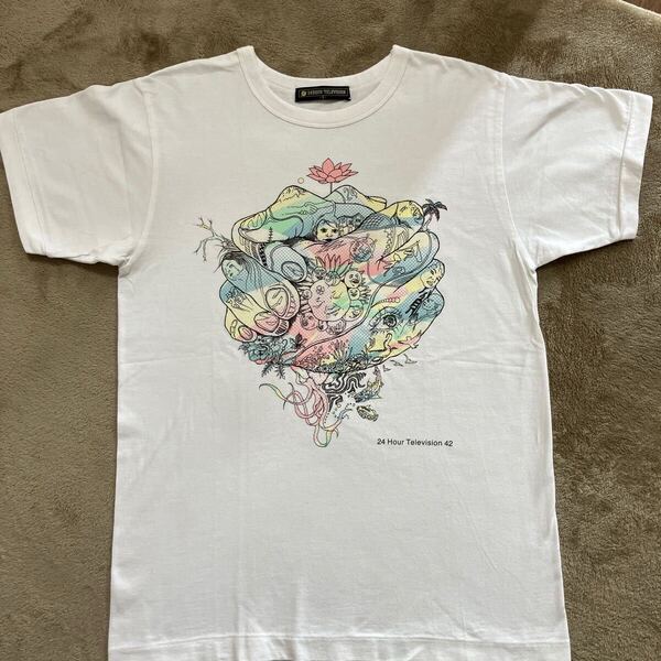 ☆24時間テレビ Tシャツ☆Sサイズ 白 大野智 Tシャツ 中古
