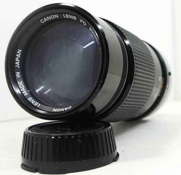 ~実写確認済~ ☆実用品・人気の望遠単焦点レンズ☆ キャノンFDマウント用 CANON LENS FD 200mm F4 S.S.C (J0189)