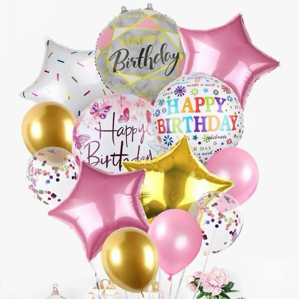【新品未開封】バルーン*13個セット*記念日*誕生日*パーティー*風船 男の子 女の子 子供 赤ちゃん かわいい 飾り 豪華 お祝い