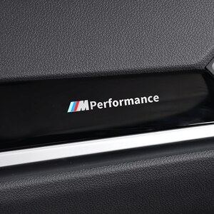 新着! 限定!最新! NEW BMW M パフォーマンス アルミステッカー 2枚セット ダッシュボード コンソールパネル