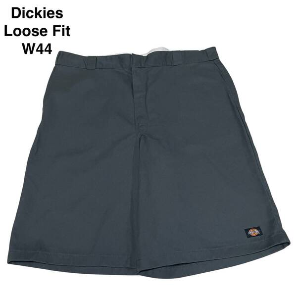 Dickies ディッキーズ w44 ルーズフィット ハーフパンツ ショートパンツ ワークパパンツ 灰色 グレー ねずみ色 古着 メンズ ディッキース