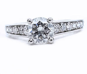 美品 定価91万 VanCleef&Arpels ヴァンクリーフ&アーペル ロマンス ソリティア ダイヤ リング 032ct 指輪 ダイヤモンド