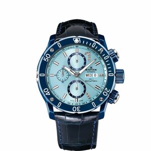EDOX エドックス クロノオフショア-1 01122-357BU8-BUIN8 FIRMAMENT SEA TO SKY LIMITED EDITION ダイヤ 極美品 オーバーホール オマケ付