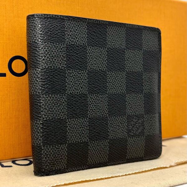 j49 マルコ ルイヴィトン 二つ折り財布 ダミエグラフィット LOUIS VUITTON