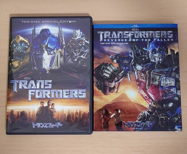 【中古】トランスフォーマー スペシャルエディション★ リベンジ Blu-ray DVD 2本まとめて ステッカー付