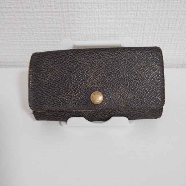 LOUIS VUITTON 4連キーケース モノグラム ミュルティクレ4 レザー ルイヴィトン キーケース ブラウン レディース 送料無料