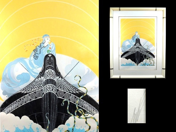 Yahoo!オークション -「エルテ」(シルクスクリーン) (版画)の Yahoo!オークション -「エルテ」(シルクスクリーン) (版画)の