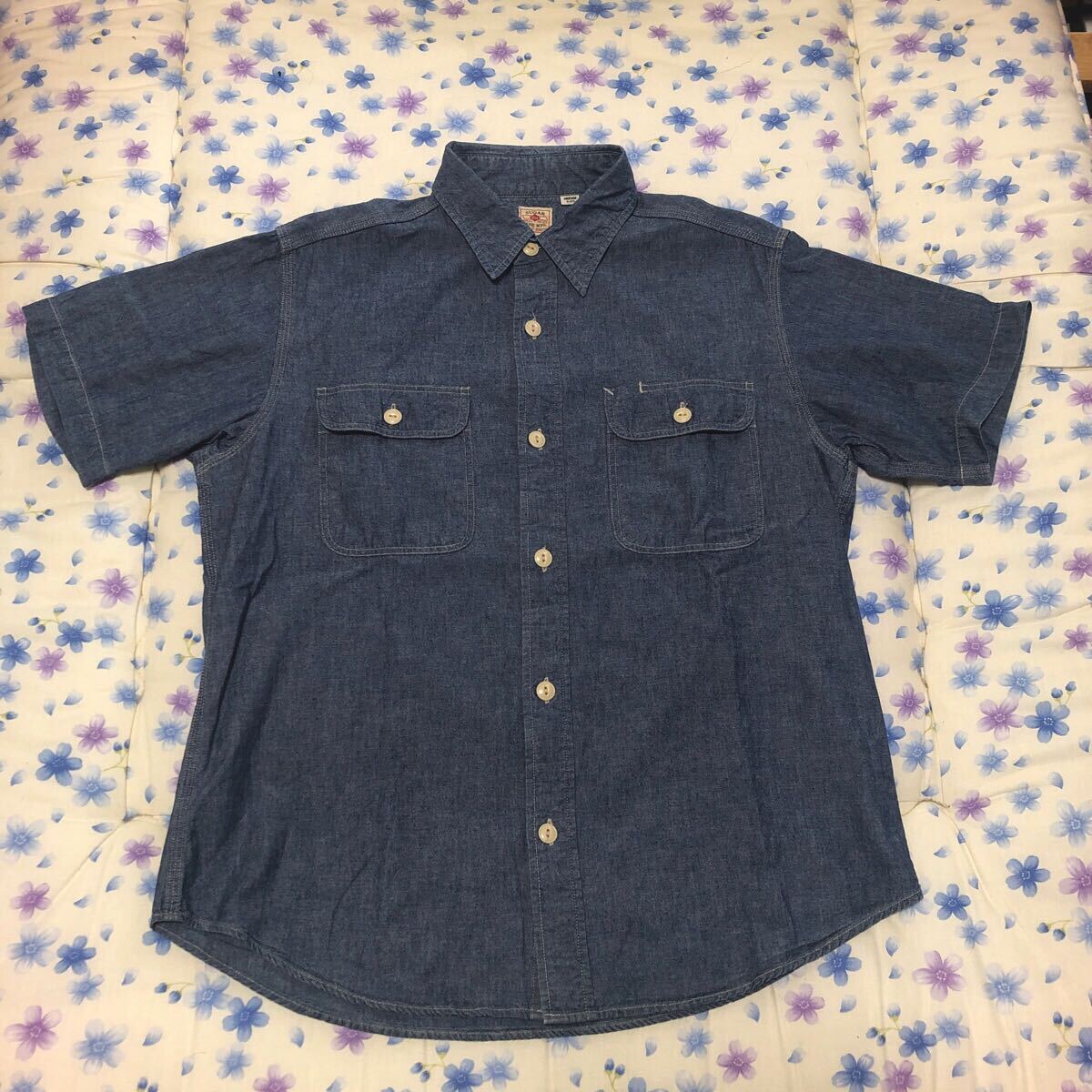 レア USA製 SUGAR CANE シュガーケーン シャンブレーシャツ