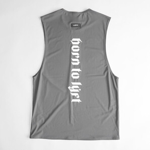 ★LYFT Stretch Waffle Nylon Loose Fit Tanktop タンクトップ S ダークグレー★ ノースリーブ