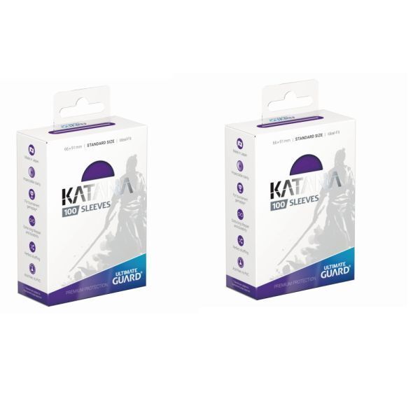 刀スリーブ カタナスリーブ katanaスリーブ スタンダードサイズ PURPLE(紫) 新品2個セット「4056133012225