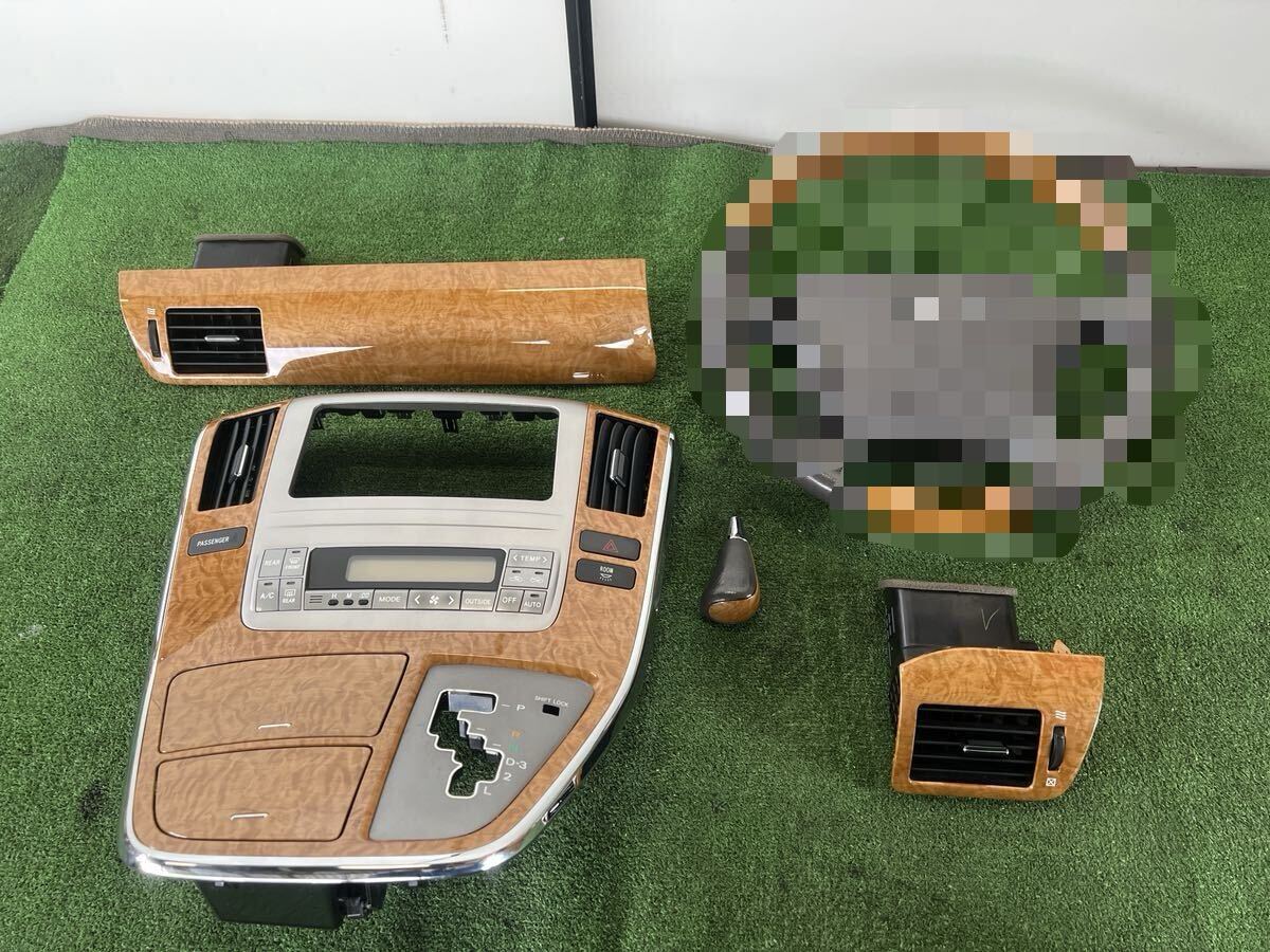 トヨタ 10系 アルファード 純正オーディオパネル 木目調 中古品