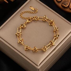 390★新品未使用★レディース ゴールド ブレスレット バングル パンク ロック 韓国 ジュエリー アクセサリー 結婚式 ストリート おしゃれ