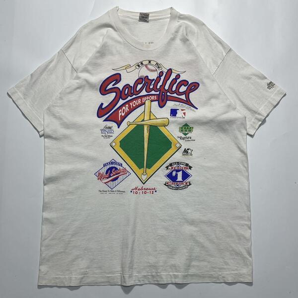 90's フルーツオブザルーム USA製 ジーザス系 ビンテージTシャツ XL 白系 シングルステッチ イエスキリスト HTK6346