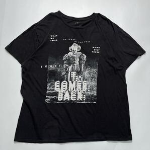 IT イット ペニーワイズ ムービーTシャツ ホラーT XL 黒 ブラック ビッグサイズ HTK6386