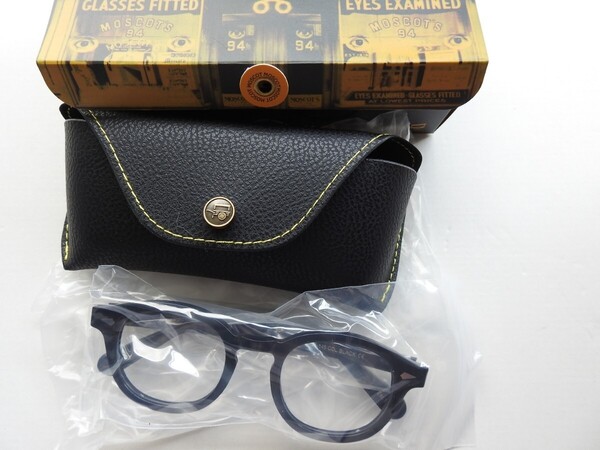 MOSCOT49◆LEMTOSH◆モスコット◆レムトッシュ 眼鏡フレーム ウェリントン ボストン ブラックカラー新品 未使用
