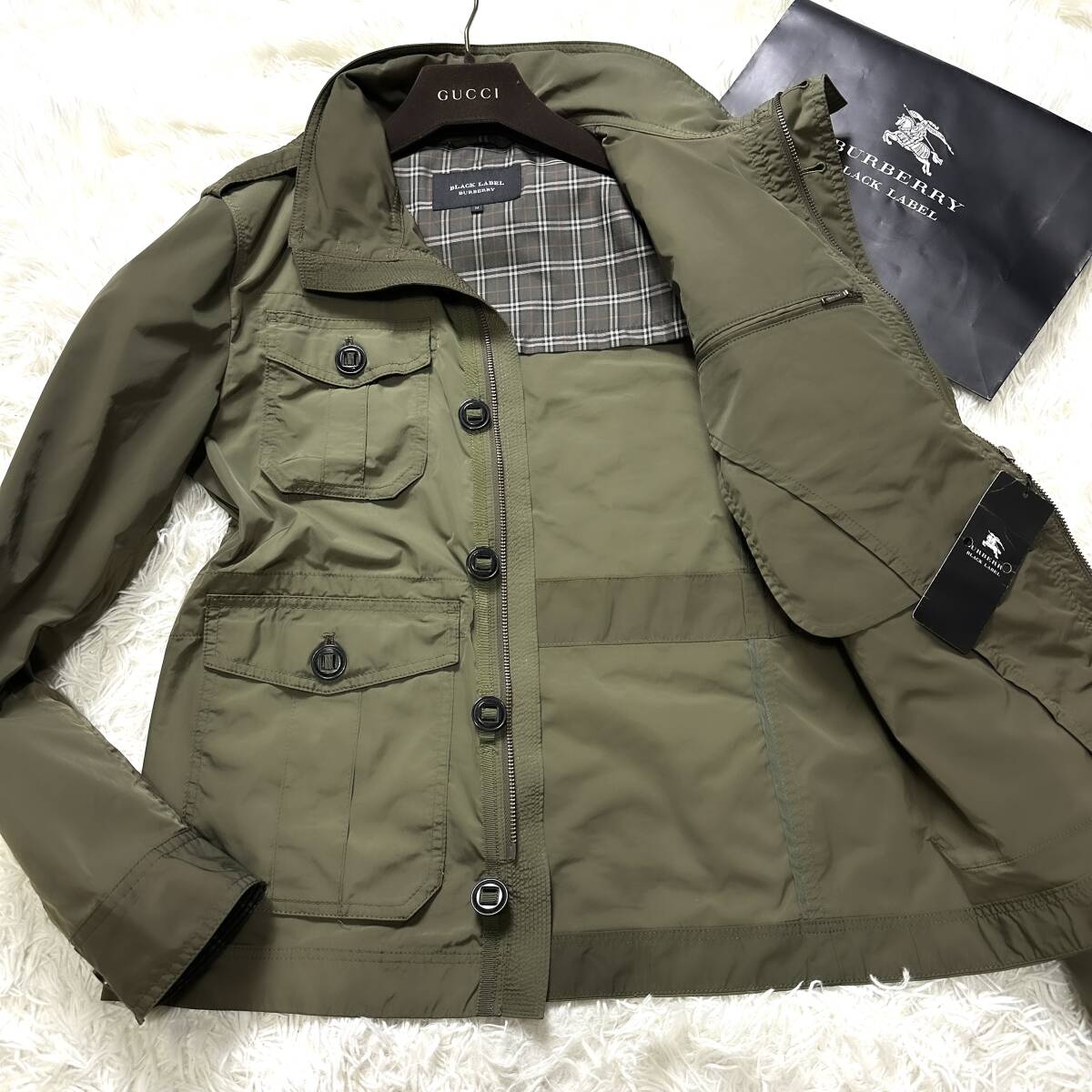 未使用級BURBERRY BLACK LABELミリタリージャケットM-65