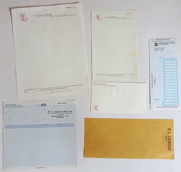 ☆ H.L.Leonard Rod Co. Stationery ☆ レナード社の便箋・封筒・伝票など ☆