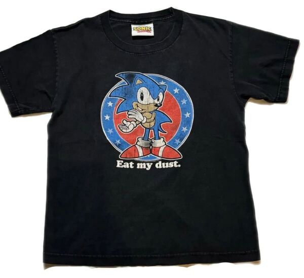【古着】SEGA SONIC THE HEDGEHOG セガ ソニック Tシャツ 輸入古着Vintage 2005 Y2k Sonic the Hedgehog Original Tshirt 炭黒 Black