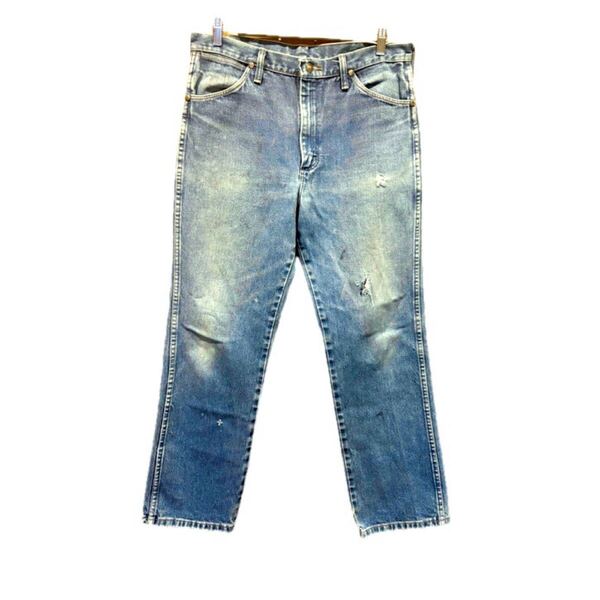 90s 00s wrangler W34 MADE IN Mexico デニムパンツ ラングラー 936PWD ブロークンデニム メキシコ製 古着 ヴィンテージ