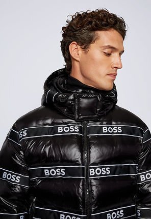 【新品同様・クリーニング済み・定価10万弱】BOSS ダウンコート ブラック黒 Yahoo!オークション -「hugo boss ヒューゴボス ダウン