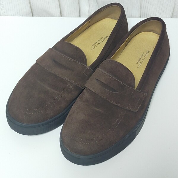 BEAUTY&YOUTH UNITED ARROW ユナイテッドアローズ 【美品】ローファー スニーカー 26㎝ ブラウン(茶色)