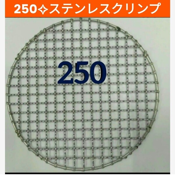 250㎜ ステンレス クリンプ 焼き網 バーベキュー イワタニ
