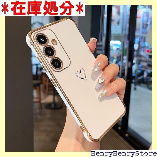 ZTOFERA Samsung Galaxy A54 心パターン スマホケース ワイヤレス充電対応 ホワイト 1127